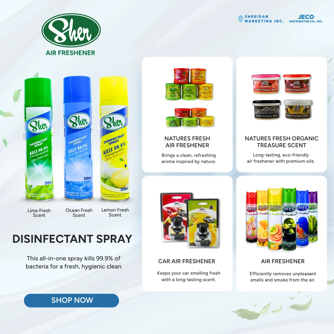 Sher Disinfectant Spray - Lemon Fresh 350ml - Image 2