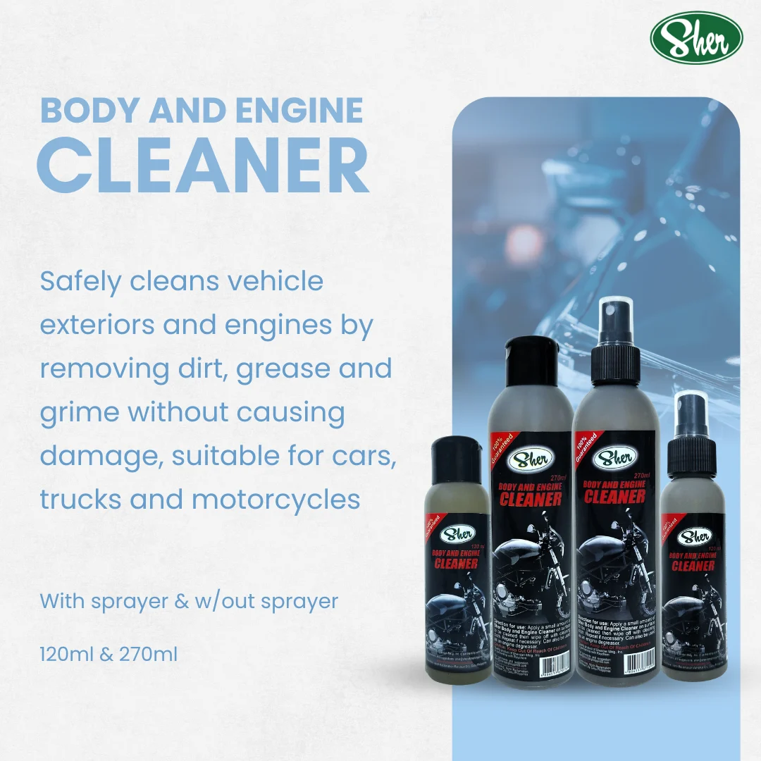 Sher Body and Engine Cleaner 120ml with Sprayer - Image 2
