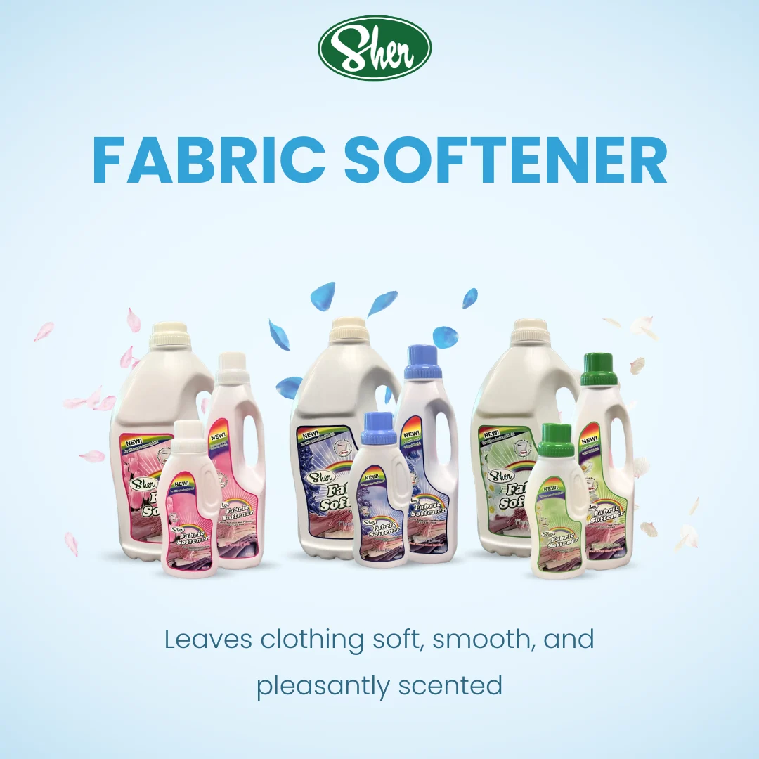 Sher Fabric Softener and Perfume with Easy Iron - Floral Blue 1L - Image 2