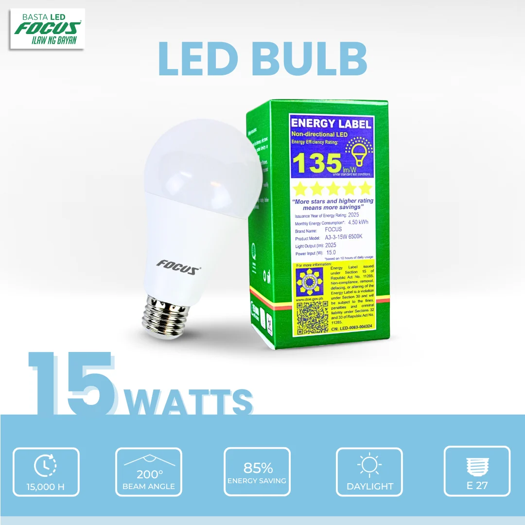 Focus Led Bulb Daylight 15watts - Image 2