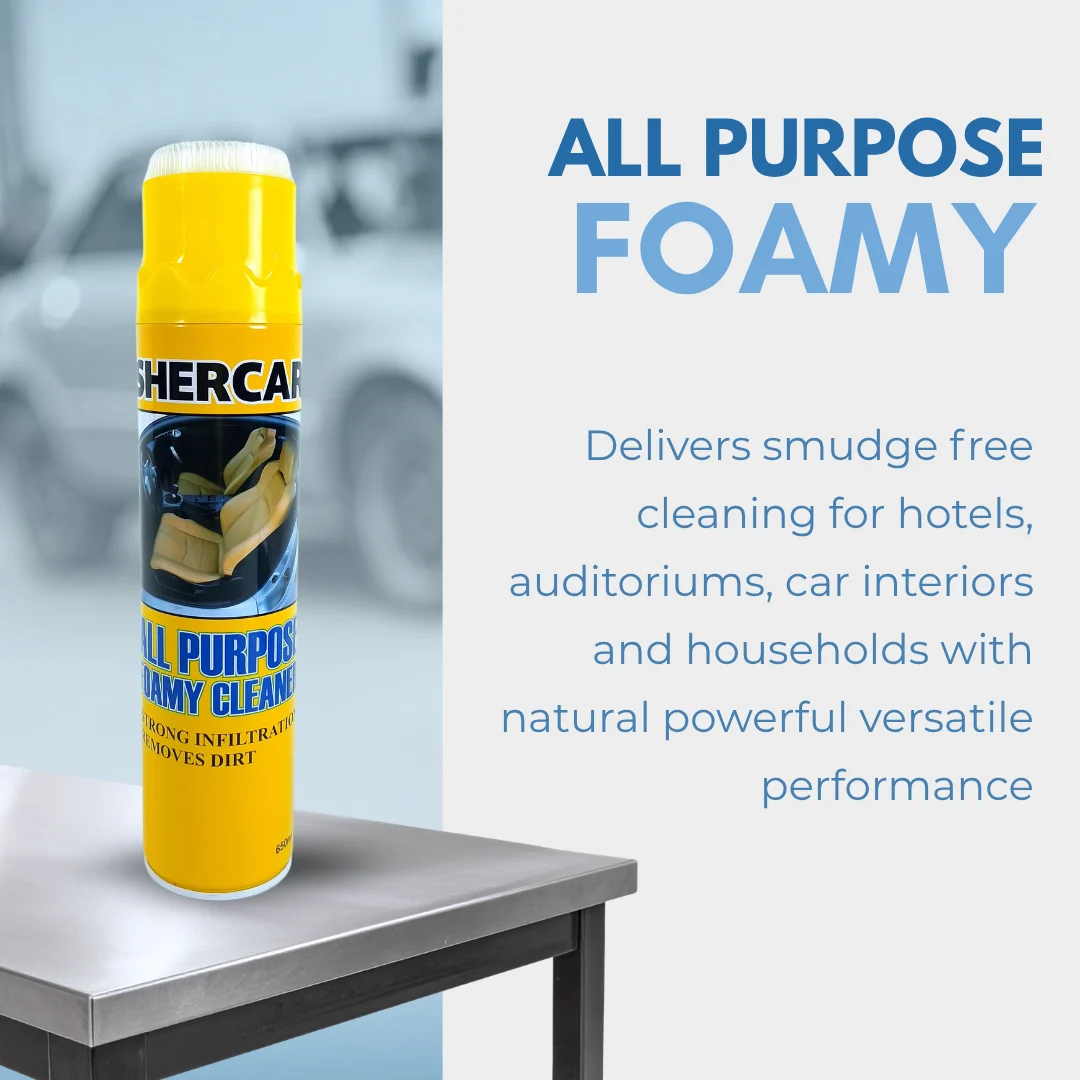 Shercar All Purpose Foamy 650ml - Image 2