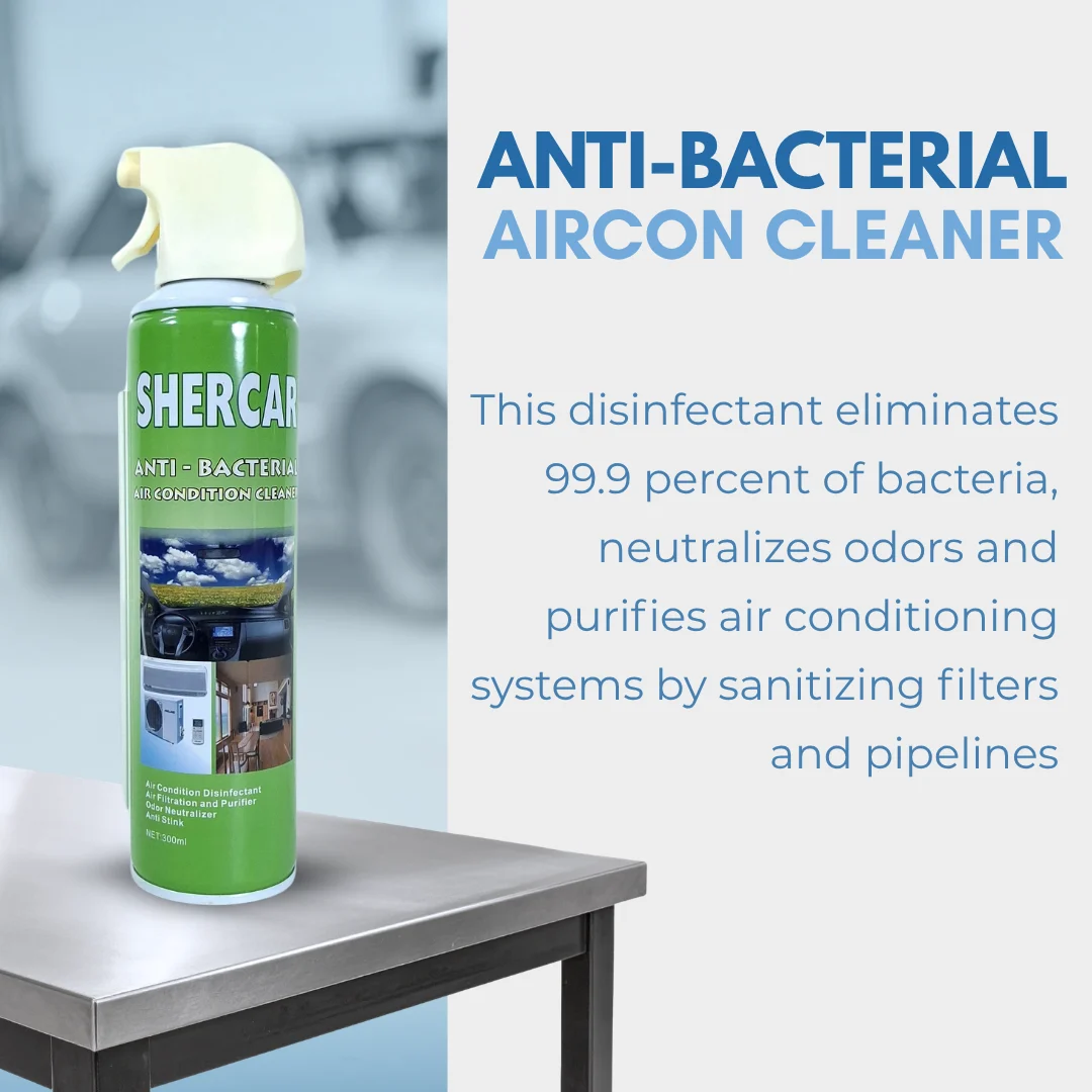Shercar Anti Bac Aircon Cleaner 300ml - Image 3