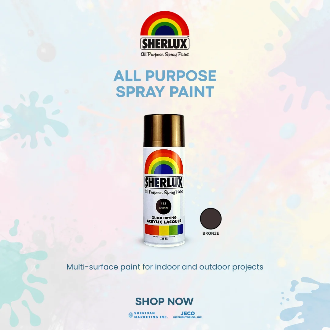Sherlux All Purpose Spray Paint - Quick Drying Acrylic Lacquer Bronze - Image 2