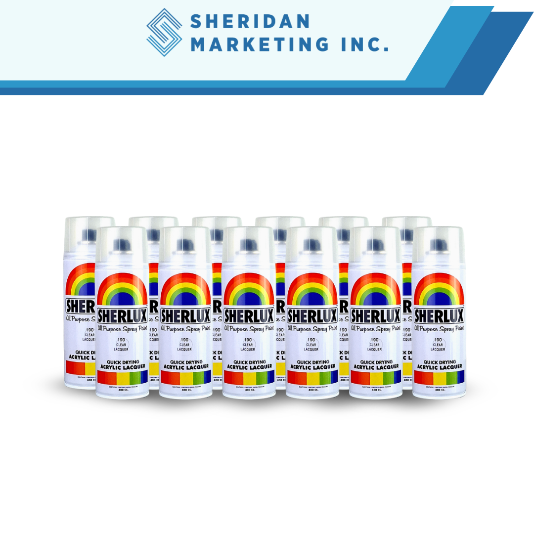 Sherlux All Purpose Spray Paint - Quick Drying Acrylic Lacquer Clear Lacquer - Image 2
