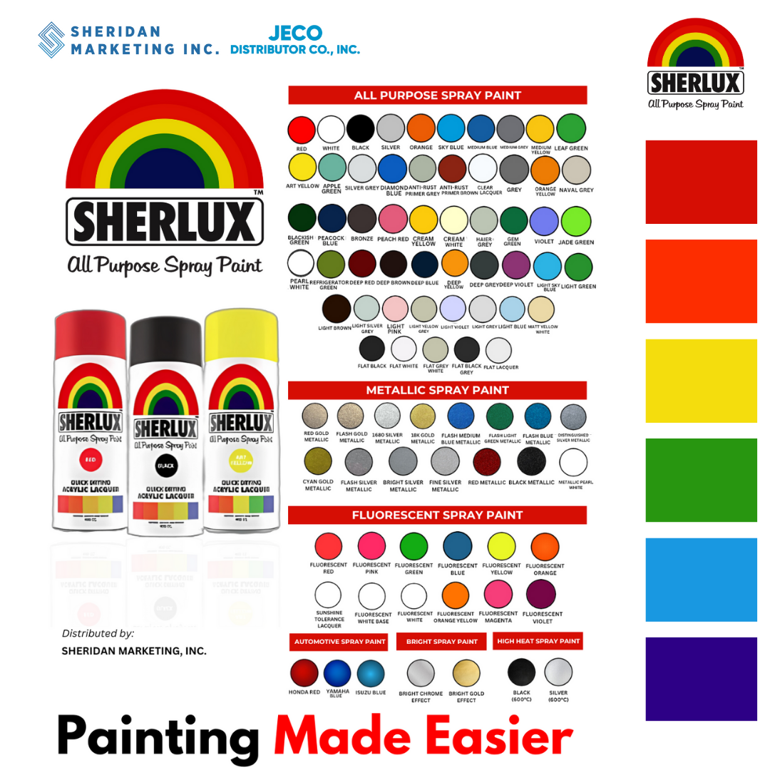 Sherlux All Purpose Spray Paint - Quick Drying Acrylic Super Metallic Series-1680 Silver - Image 3