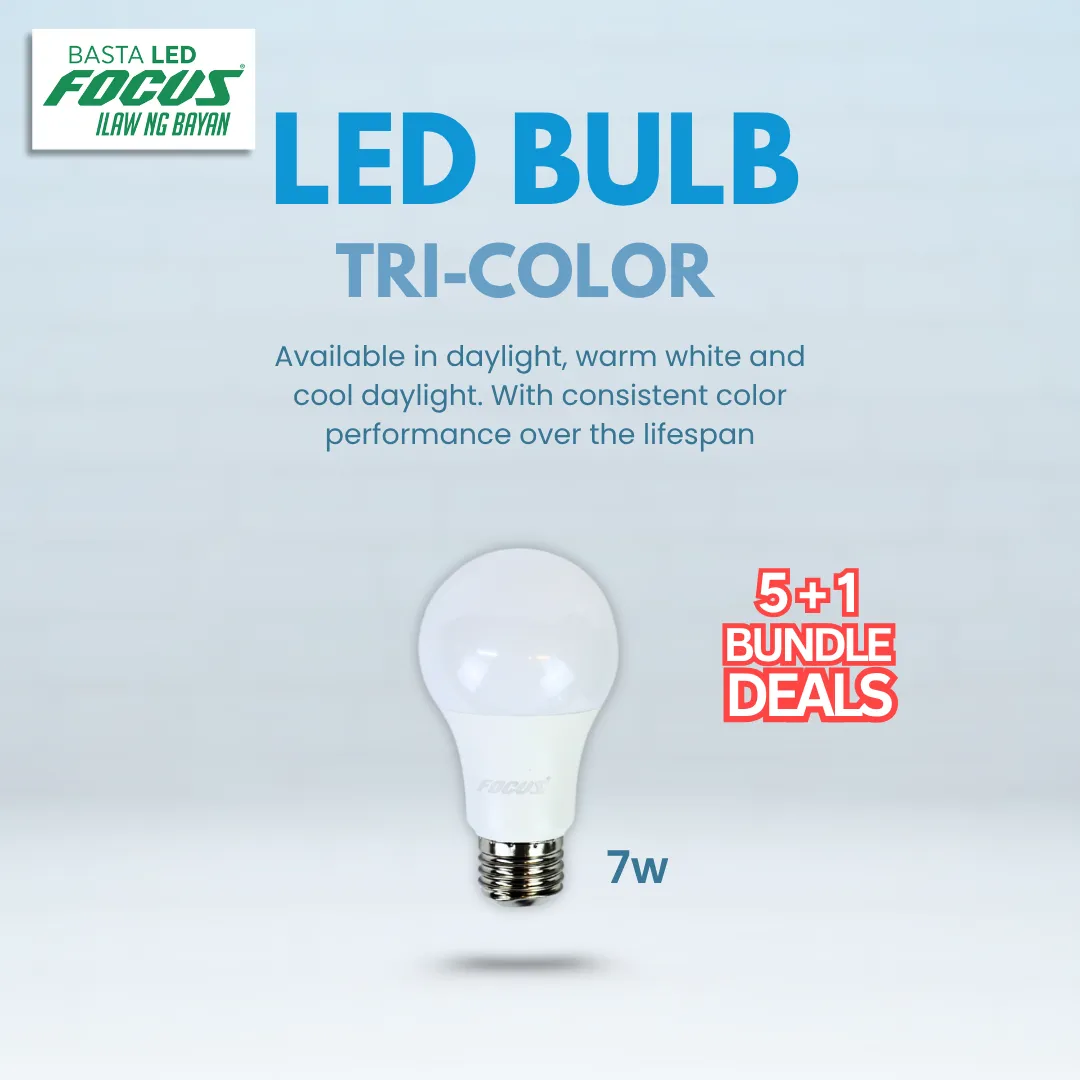 Tri-color 7 watts