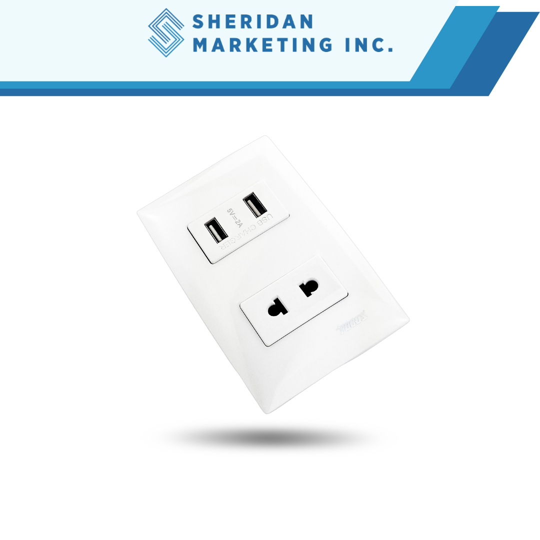 Universal outlet with USB