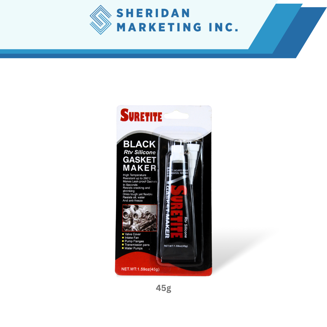 Suretite RTV Gasket Maker Black 45g