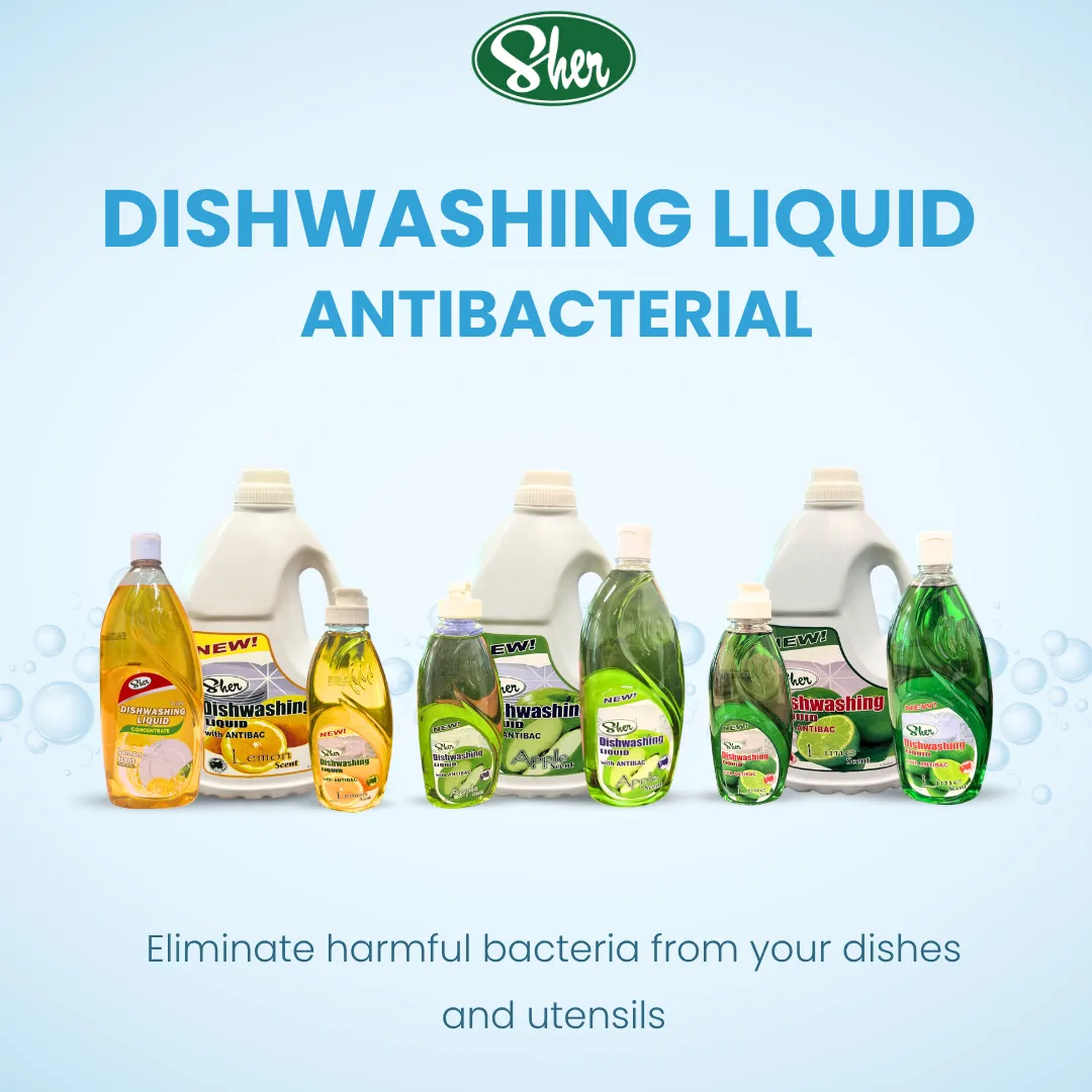 sher dishwashing liquid antibacterial