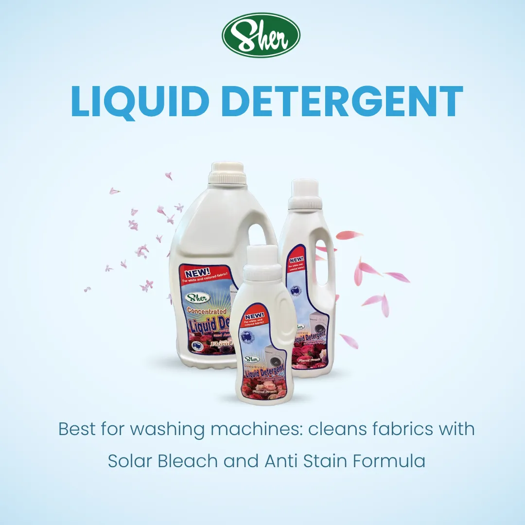 sher concentrated liquid detergent
