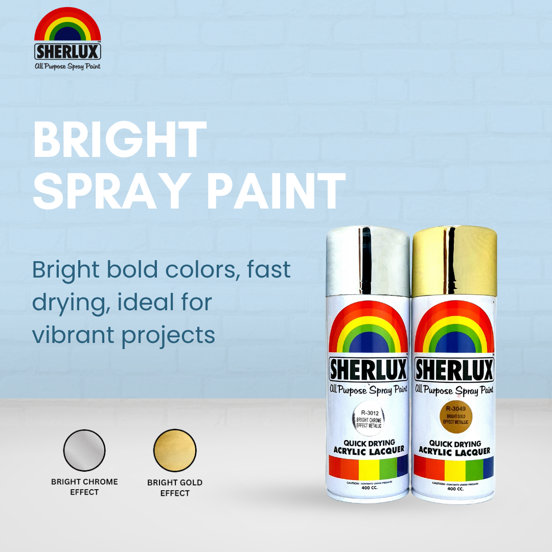 Sherlux All Purpose Spray Paint - Quick Drying Acrylic Lacquer Bright Sprays - Image 2