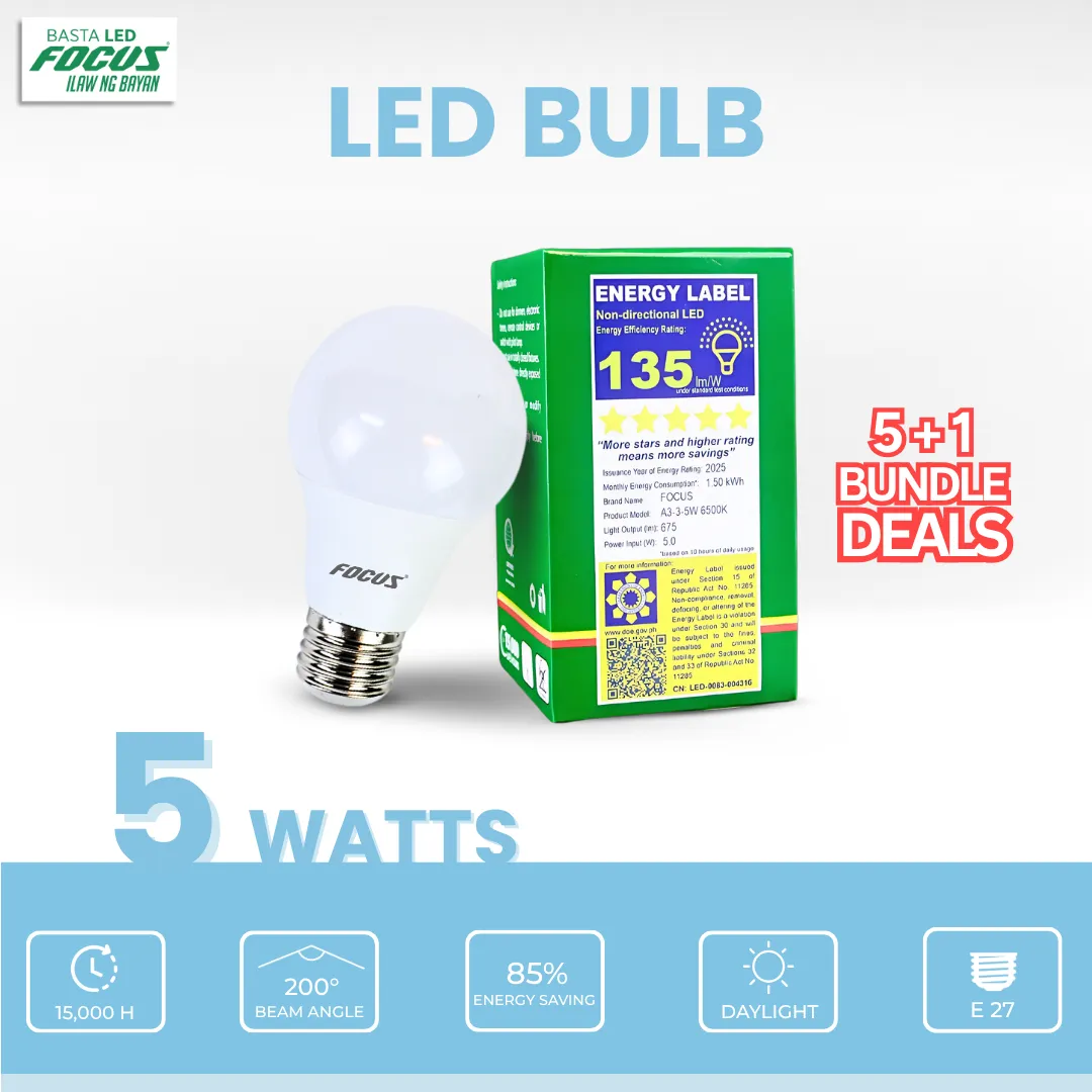 LED Bulb Daylight 5 watts