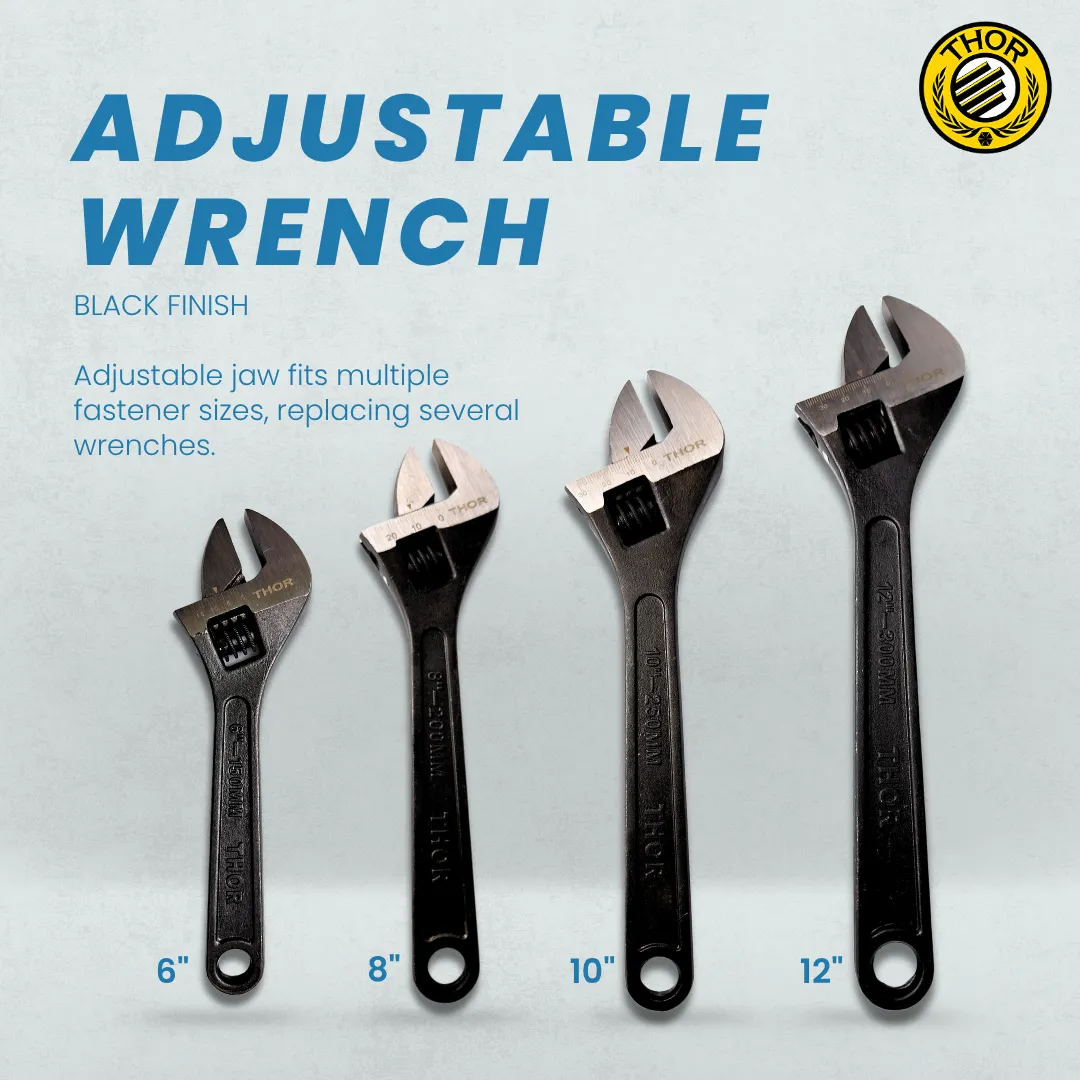 Adjustable wrench black